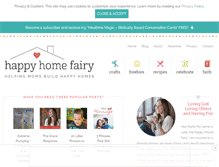 Tablet Screenshot of happyhomefairy.com
